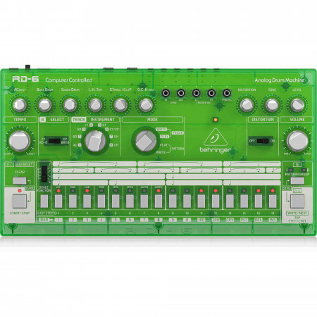 Behringer RD-6-LM classic analog drum machine, green