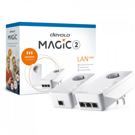 devolo Magic 2 LAN triple Starter Kit Powerline adapter