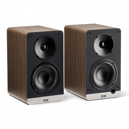 ELAC Debut Connex DCB 41 active stereo speaker system, walnut