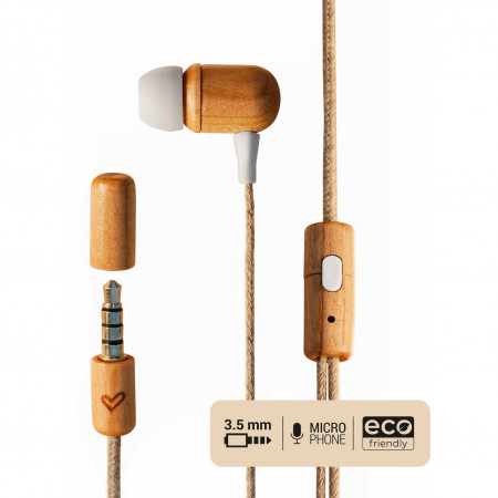 Energy Sistem Earphones Eco Cherry Wood earphones