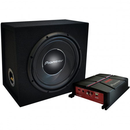 Pioneer GXT-3730B-SET car subwoofer and amplifier