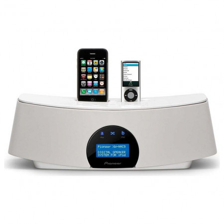 Pioneer XW-NAC3-W double dock for iPod & iPhone, white