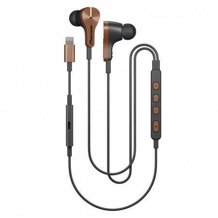 Pioneer Rayz Plus Lightning earphones, bronze