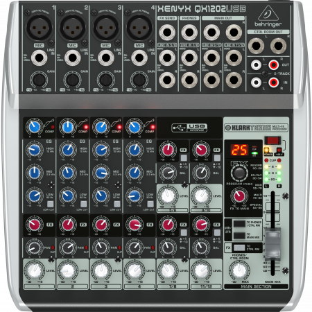 Behringer XENYX QX1202USB mixer with USB and effects