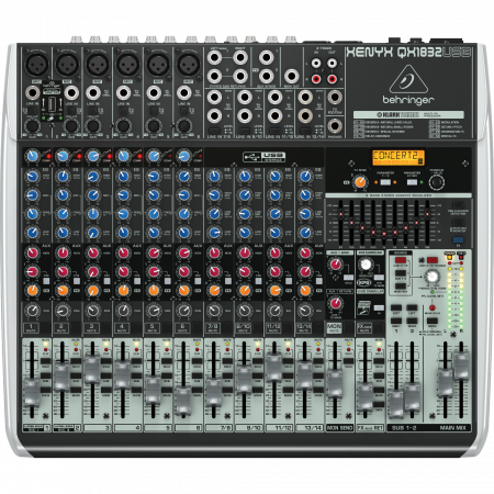 Behringer XENYX QX1832USB mixer with USB and effects