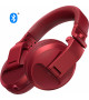 Pioneer DJ HDJ-X5BT DJ headphones, metallic red